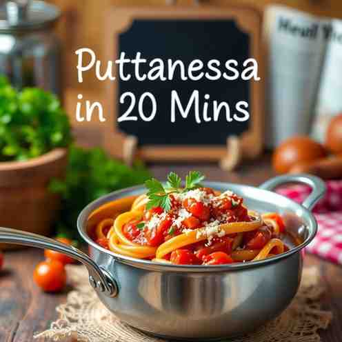 Italian Pasta Sauce - Puttanesca in 20 Mins